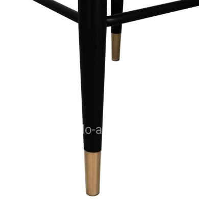 Bar Stool Harper HM8526.01 Velvet Grey with Metallic Frame 50Χ51Χ111cm