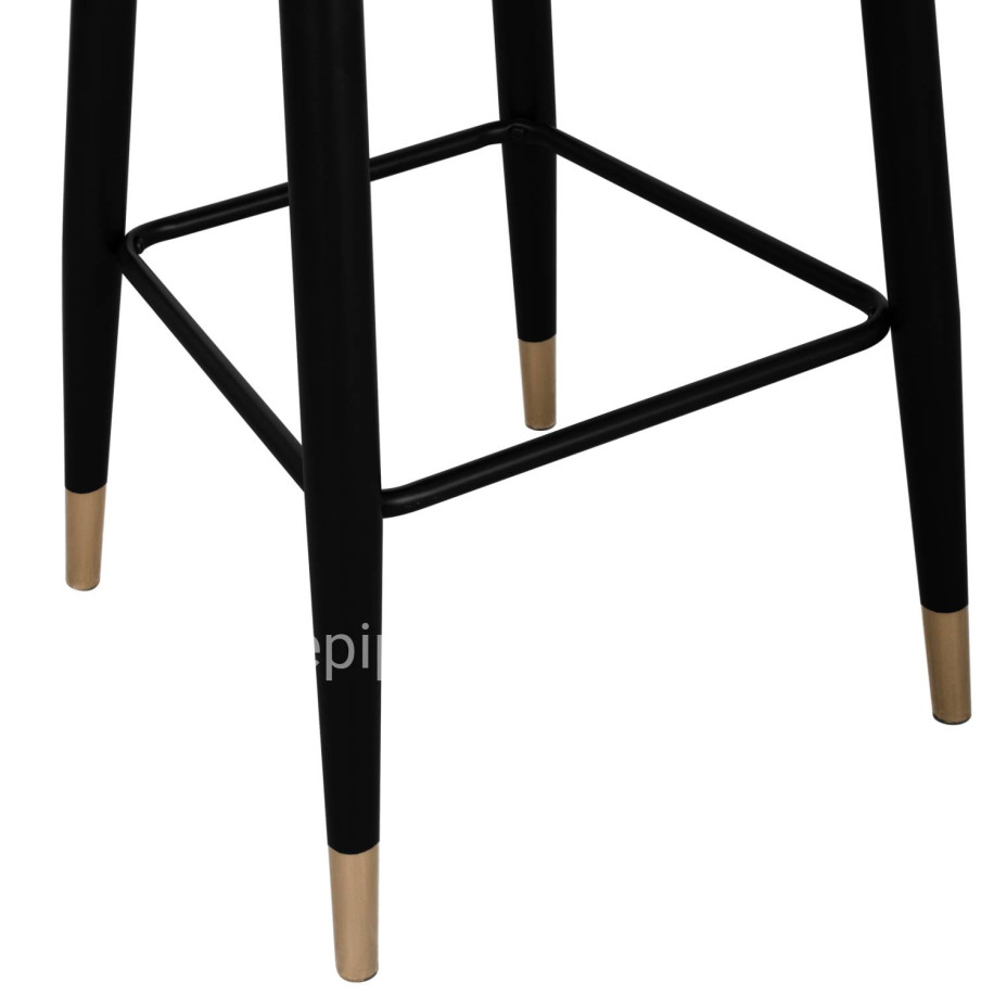 Bar Stool Harper HM8526.02 Velvet Rotten Apple with metallic Frame 50Χ51Χ111cm