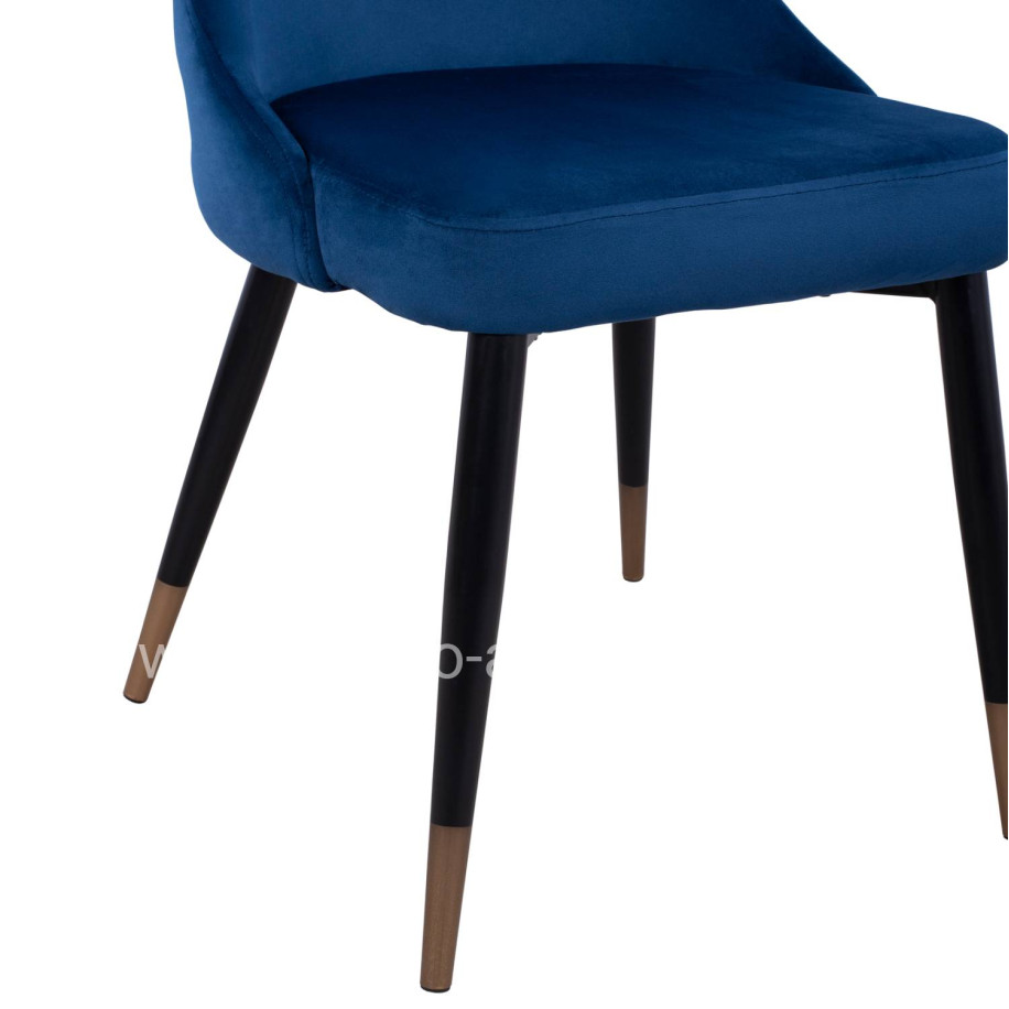Chair Serentiy HM8527.08 from velvet Blue with metallic frame 51x58x83cm