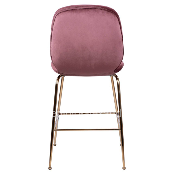 ΣΚΑΜΠΟ ΜΕΣΑΙΟΥ ΥΨΟΥΣ NORA HM8524.02 ΒΕΛΟΥΔΟ ΣΑΠΙΟ ΜΗΛΟ & ΧΡΥΣΟ ΜΕΤΑΛΛΙΚΟ ΣΚΕΛΕΤΟ 48x61x103 εκ.