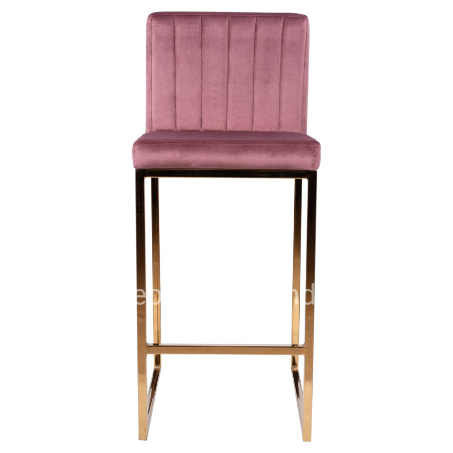 Bar Stool Piper Velvet Rotten Apple & Gold Metallic Frame HM8525.02 40x49x96 cm