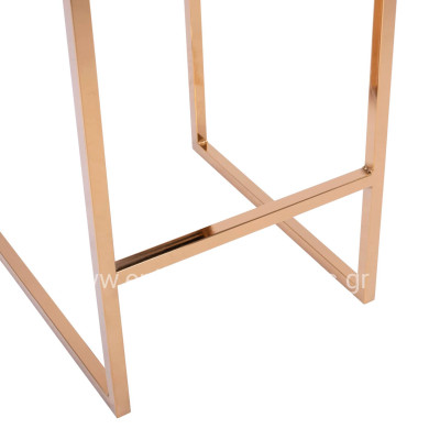 Bar Stool Piper Velvet Blue & Gold Metallic Frame HM8525.08 40x49x96cm