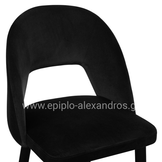 ΣΚΑΜΠΟ ΜΠΑΡ HARPER HM8526.04 ΒΕΛΟΥΔΟ ΜΑΥΡΟ ΜΕ ΜΕΤΑΛΛΙΚΟ ΣΚΕΛΕΤΟ 50Χ51Χ111Υ εκ.