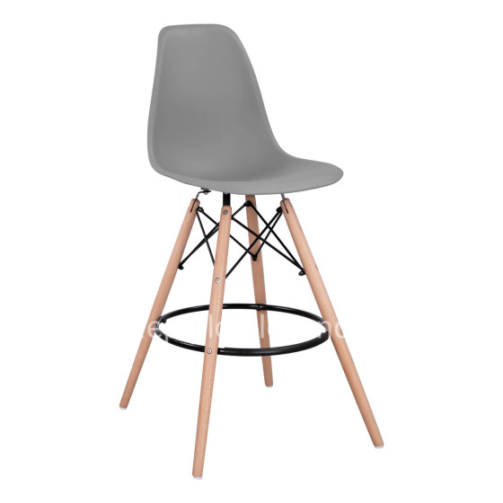 Bar Stool Renata HM0173.10 Grey 58x56x107cm