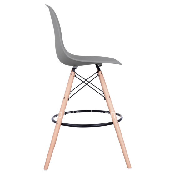 Bar Stool Renata HM0173.10 Grey 58x56x107cm