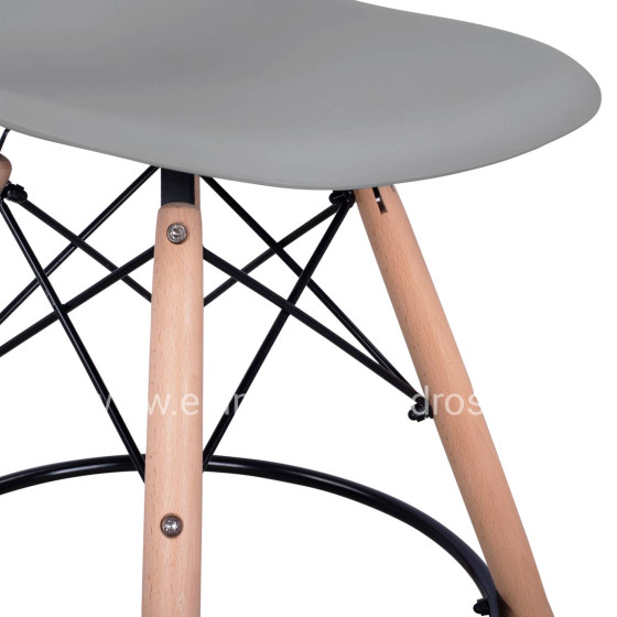 Bar Stool Renata HM0173.10 Grey 58x56x107cm