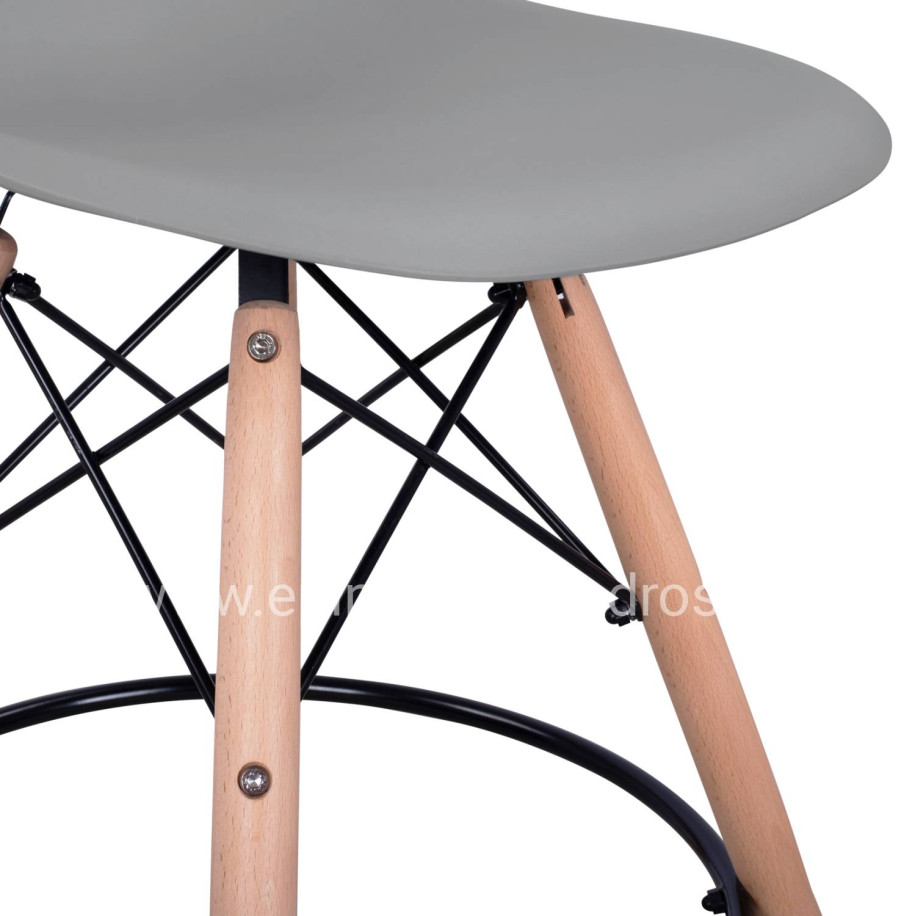 Bar Stool Renata HM0173.10 Grey 58x56x107cm