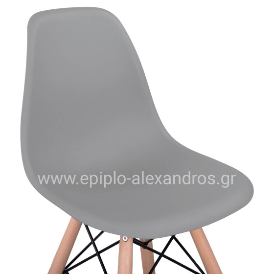 Bar Stool Renata HM0173.10 Grey 58x56x107cm