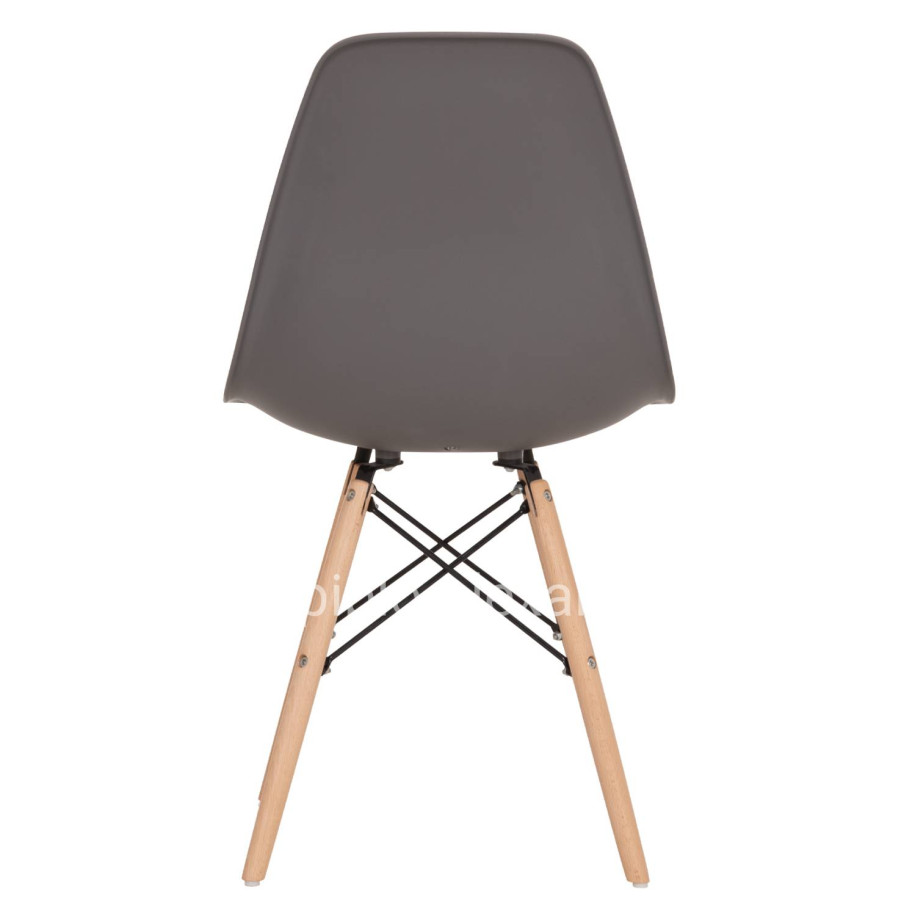 ΚΑΡΕΚΛΑ ΜΕ ΞΥΛΙΝΑ ΠΟΔΙΑ ΚΑΙ ΚΑΘΙΣΜΑ TWIST PP ΓΚΡΙ HM8460.10 46x50x82 εκ.