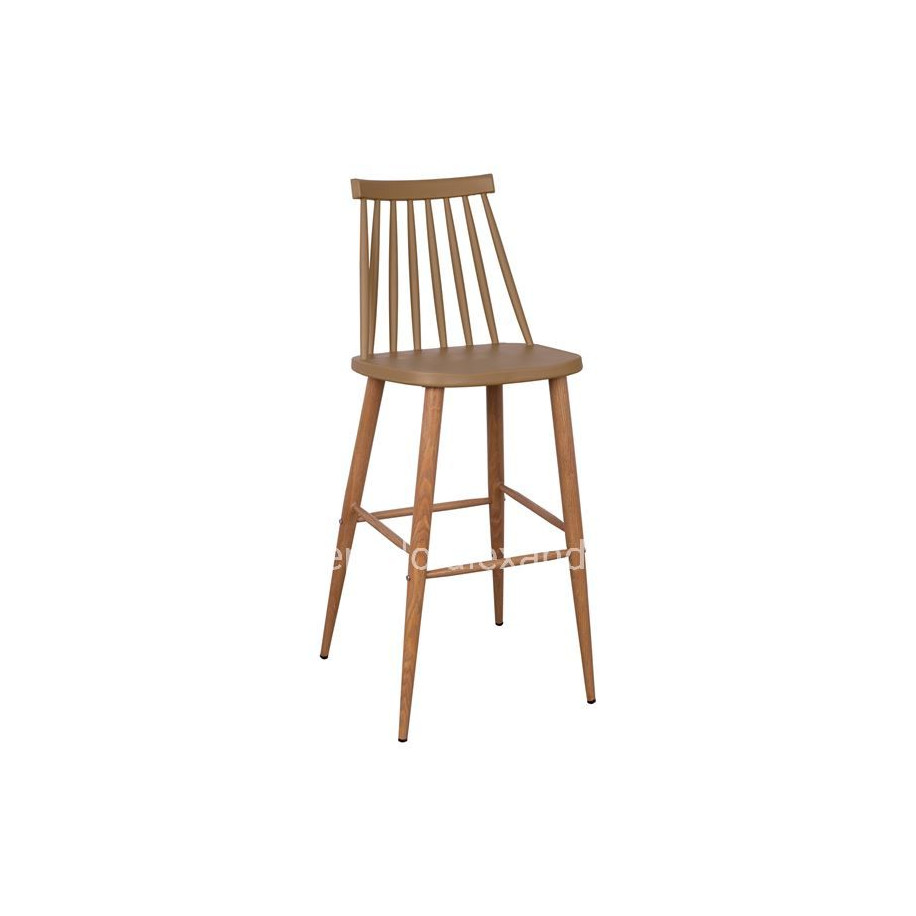 Bar Stool HM8459.25 Vanessa in Cappuccino color 43x49x107cm