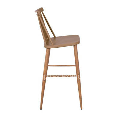 Bar Stool HM8459.25 Vanessa in Cappuccino color 43x49x107cm