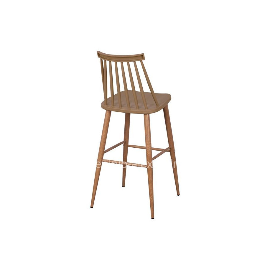 Bar Stool HM8459.25 Vanessa in Cappuccino color 43x49x107cm