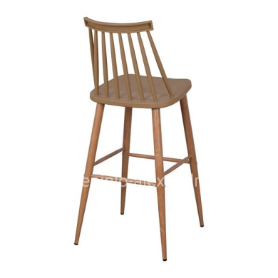 Bar Stool HM8459.25 Vanessa in Cappuccino color 43x49x107cm