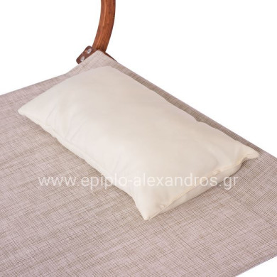 ΞΑΠΛΩΣΤΡΑ ΠΑΡΑΛΙΑΣ ΞΥΛΙΝΗ ΚΑΡΥΔΙ-ΜΠΕΖ ΜΕ ΣΚΙΑΣΤΡΟ COLBY HM5671.02 105X221X162Υ εκ.