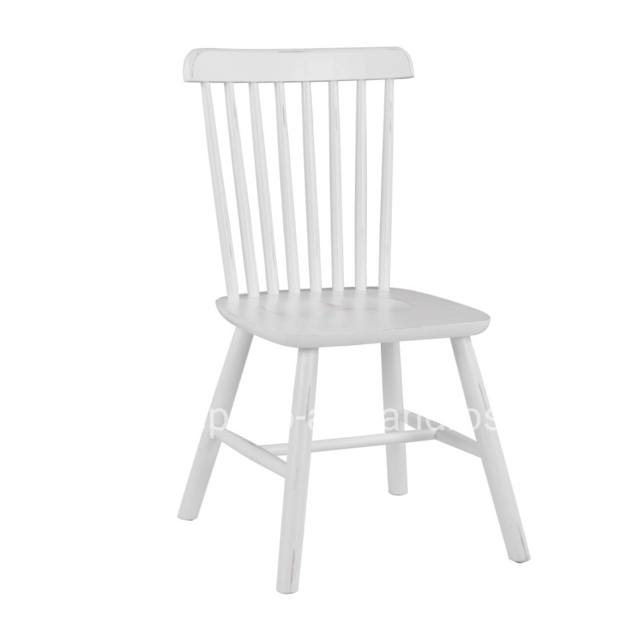 DINING CHAIR LUCIEN HM8645.03 BEECH WOOD IN ANTIQUE-WHITE 48x54x86Η cm