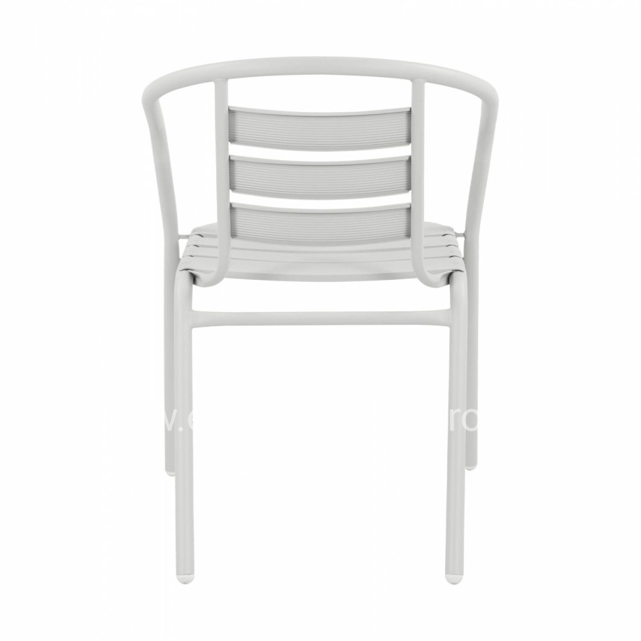 ΠΟΛΥΘΡΟΝΑ LAURA ΜΕΤΑΛΛΙΚΗ ΛΕΥΚΗ ΜΕ ΦΕΤΕΣ ΑΛΟΥΜΙΝΙΟΥ HM5037.02 54x59x73Υ εκ.