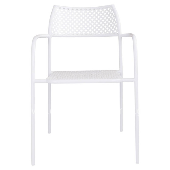 Metallic Chair White Thetis HM5173.12 55x57x79 cm