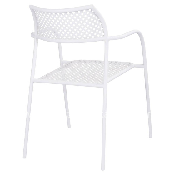 Metallic Chair White Thetis HM5173.12 55x57x79 cm