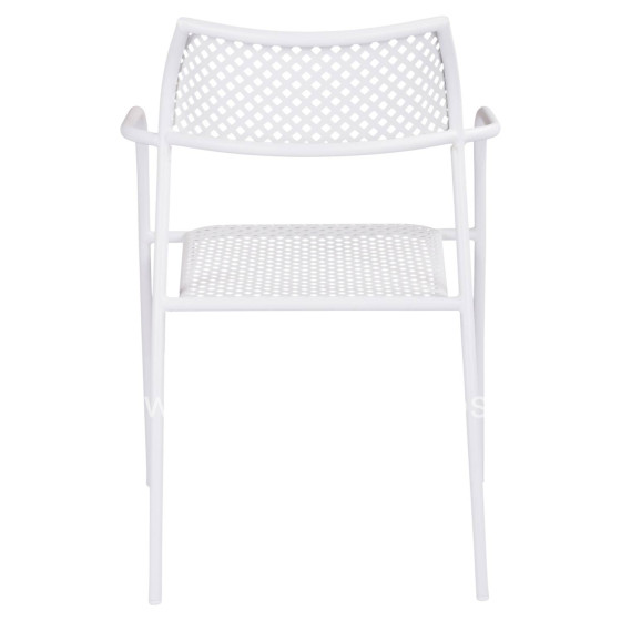 Metallic Chair White Thetis HM5173.12 55x57x79 cm