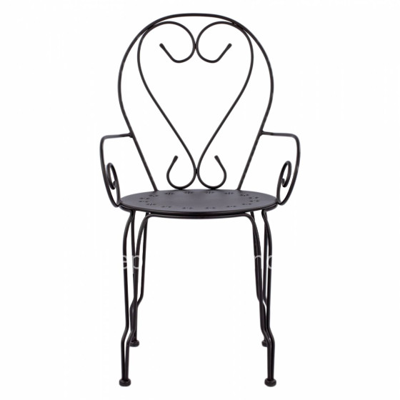 Metallic armchair Amore Black color HM5008.11 49x48x90 cm