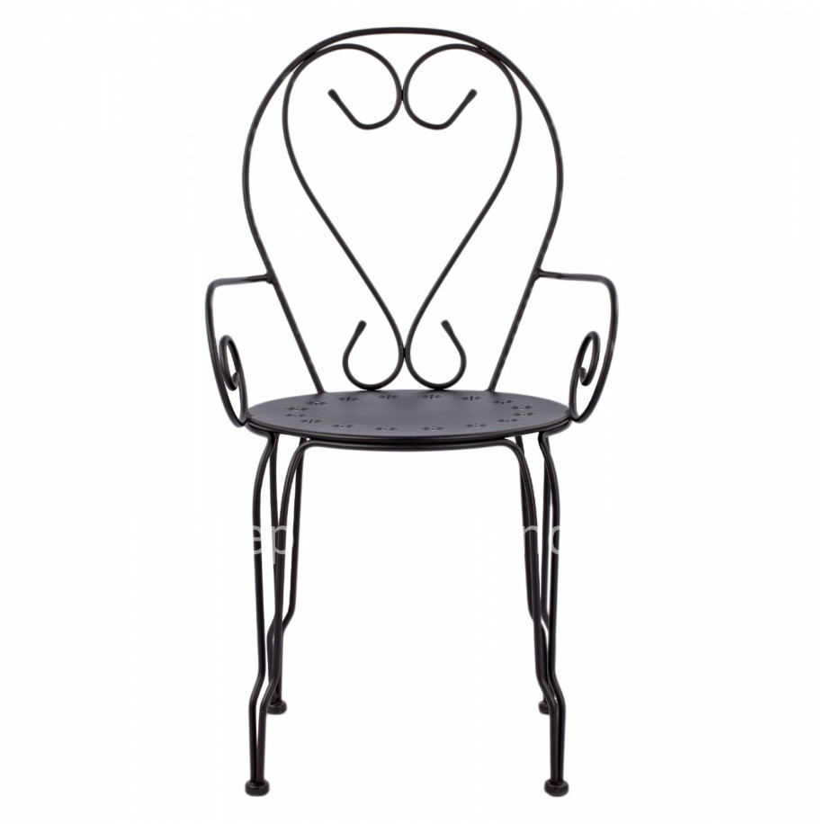 Metallic armchair Amore Black color HM5008.11 49x48x90 cm