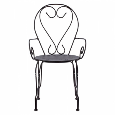 Metallic armchair Amore Black color HM5008.11 49x48x90 cm