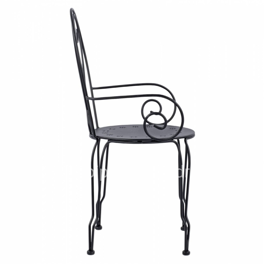 Metallic armchair Amore Black color HM5008.11 49x48x90 cm