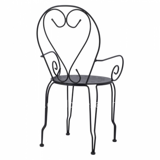 Metallic armchair Amore Black color HM5008.11 49x48x90 cm