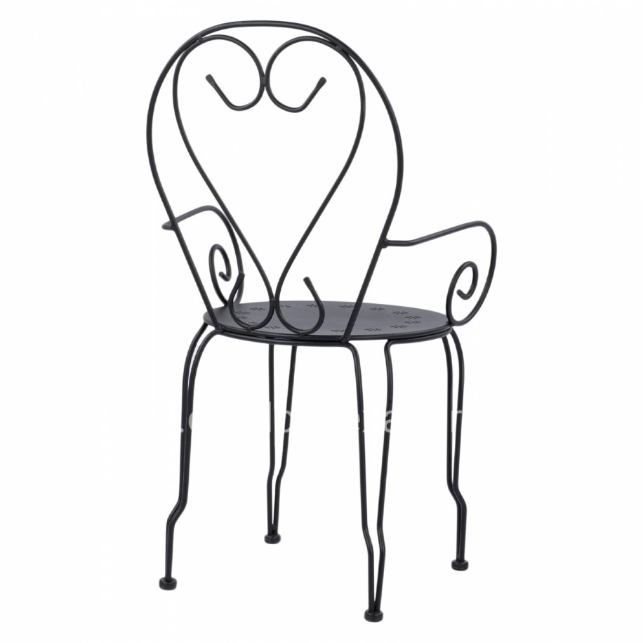 Metallic armchair Amore Black color HM5008.11 49x48x90 cm