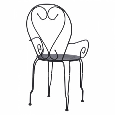 Metallic armchair Amore Black color HM5008.11 49x48x90 cm