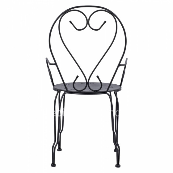 Metallic armchair Amore Black color HM5008.11 49x48x90 cm