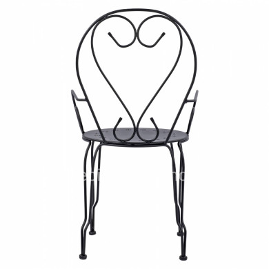 Metallic armchair Amore Black color HM5008.11 49x48x90 cm