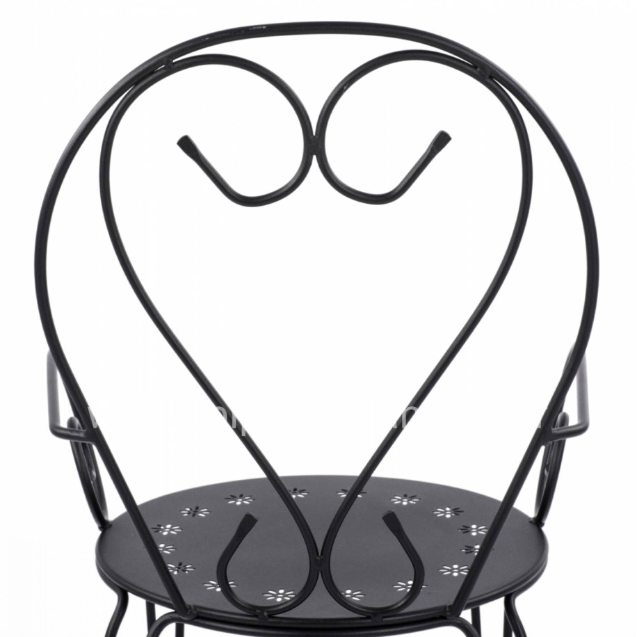 Metallic armchair Amore Black color HM5008.11 49x48x90 cm