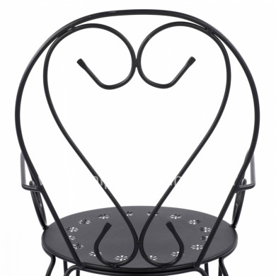 Metallic armchair Amore Black color HM5008.11 49x48x90 cm