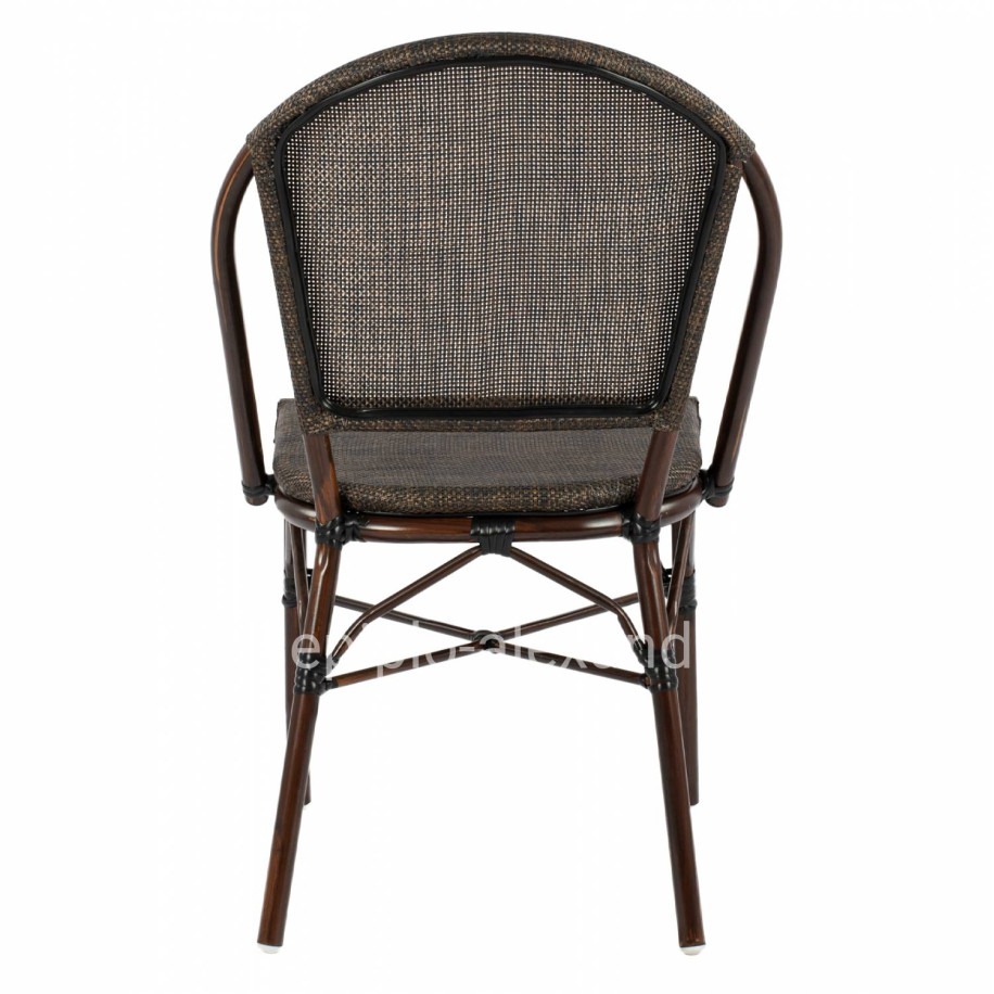 ΚΑΡΕΚΛΑ PRETORIA ΜΕΤΑΛΛΙΚΗ BAMBOO LOOK ΚΑΦΕ HM5718 54x62x89 εκ.