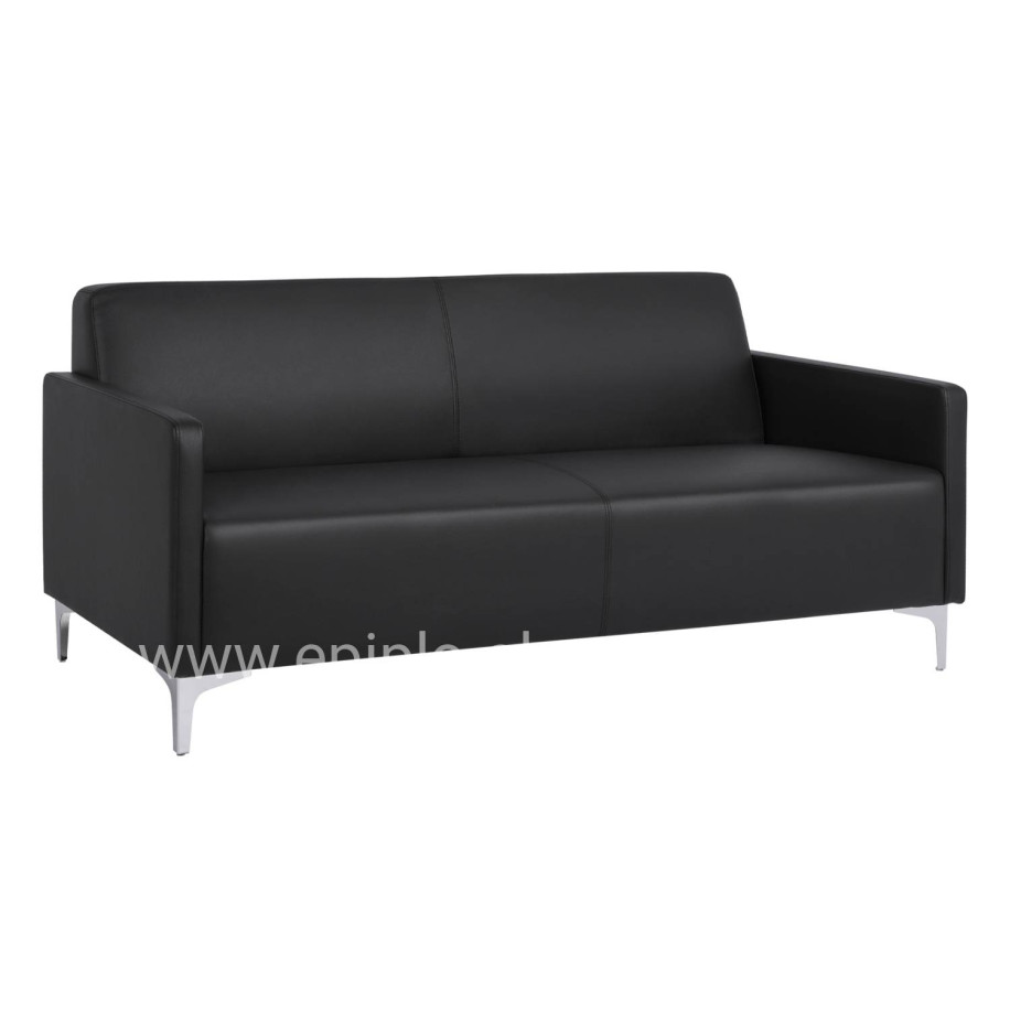 Sofa 3 seater Nellie HM3159.31 with black PU 163x71x71cm