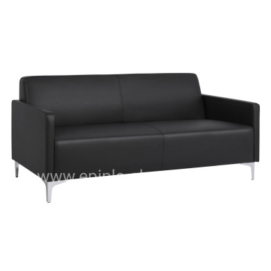 Sofa 3 seater Nellie HM3159.31 with black PU 163x71x71cm