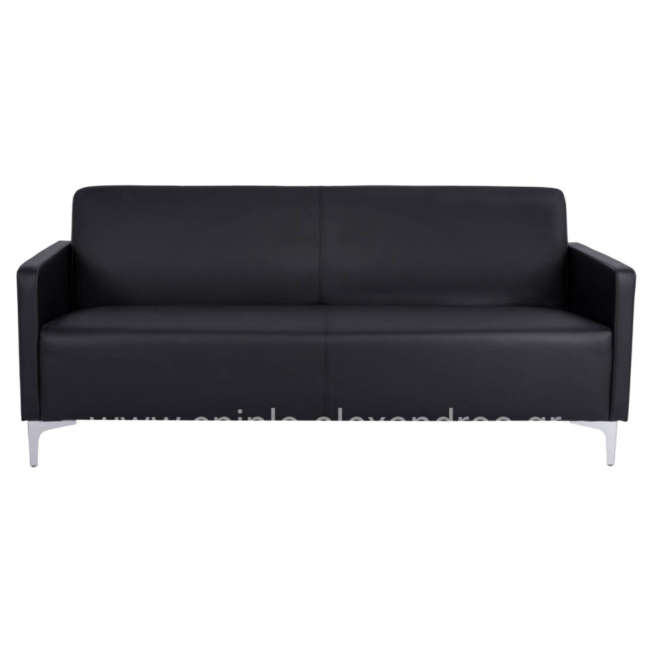 Sofa 3 seater Nellie HM3159.31 with black PU 163x71x71cm