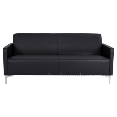 Sofa 3 seater Nellie HM3159.31 with black PU 163x71x71cm
