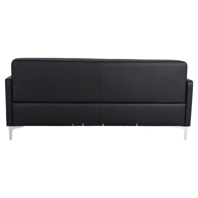 Sofa 3 seater Nellie HM3159.31 with black PU 163x71x71cm