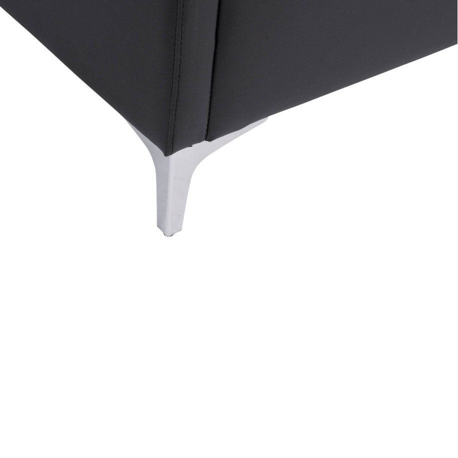 Sofa 3 seater Nellie HM3159.31 with black PU 163x71x71cm