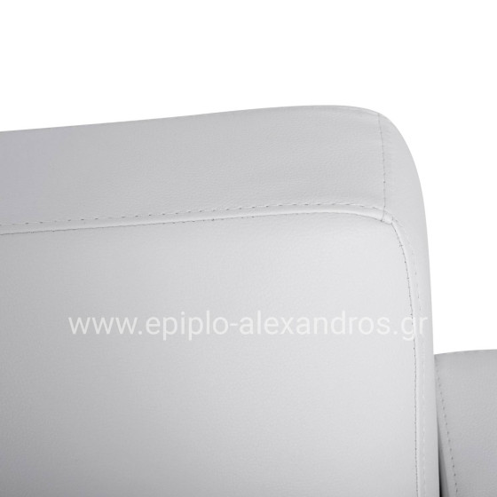 Sofa 3 seater Nellie HM3159.32 with white PU 163x71x71cm