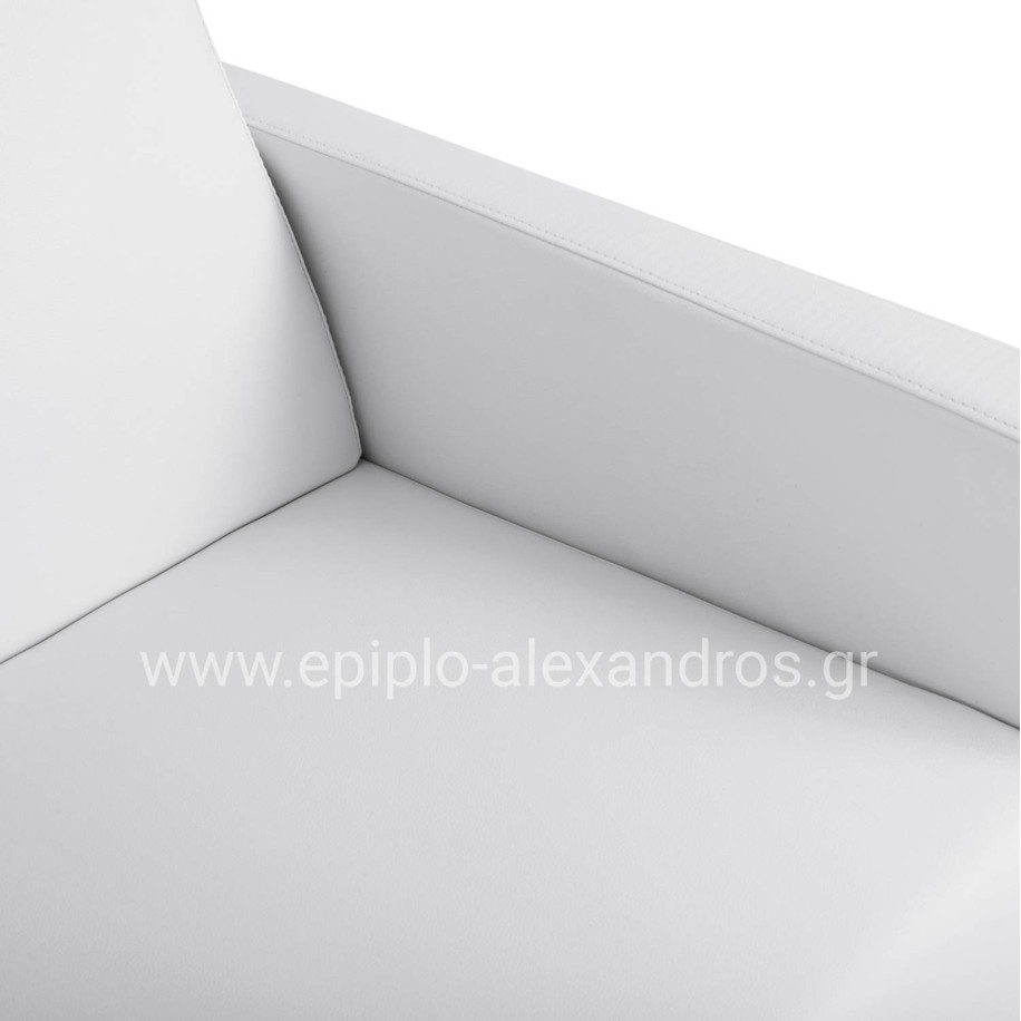 Sofa 3 seater Nellie HM3159.32 with white PU 163x71x71cm