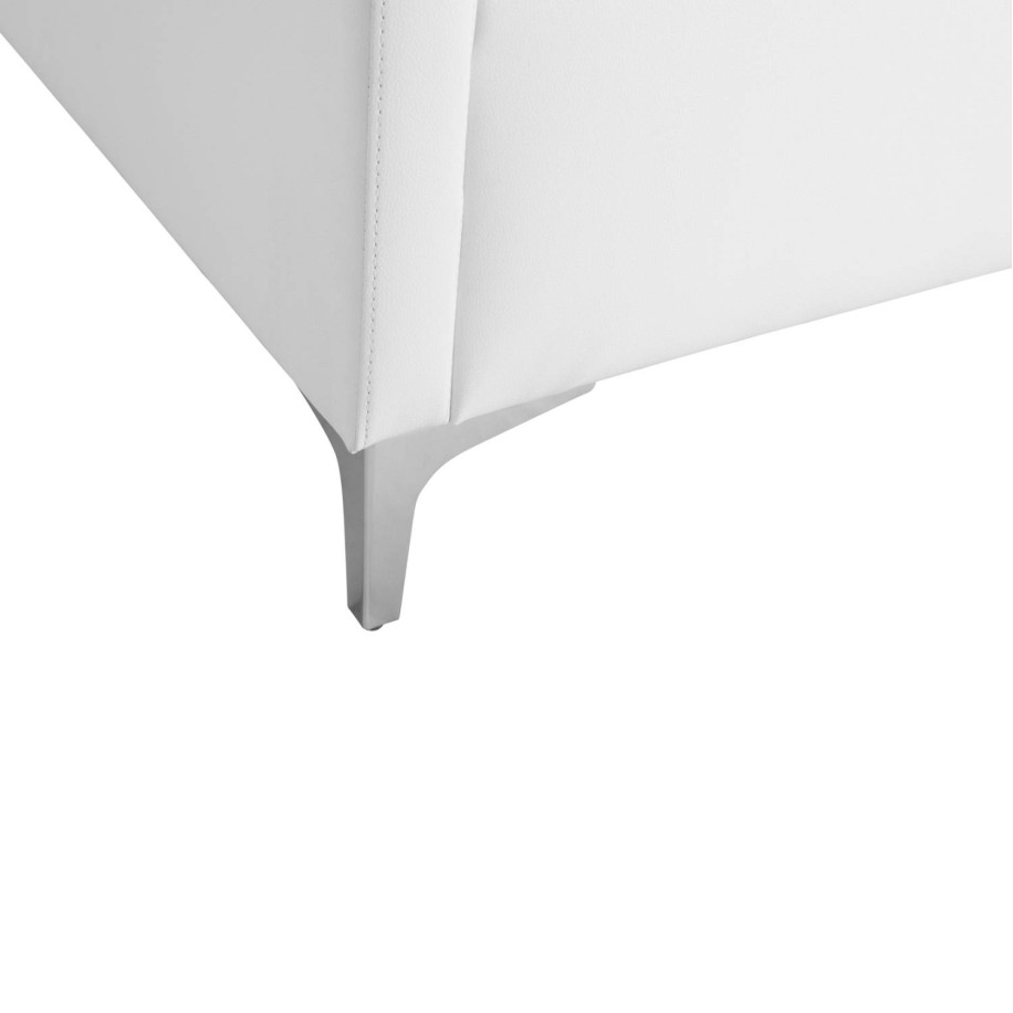 Sofa 3 seater Nellie HM3159.32 with white PU 163x71x71cm