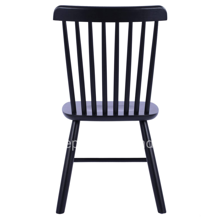 DINING CHAIR LUCIEN HM8645.02 BEECH WOOD IN BLACK MATTE COLOR 48x54x86H cm