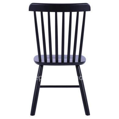 DINING CHAIR LUCIEN HM8645.02 BEECH WOOD IN BLACK MATTE COLOR 48x54x86H cm