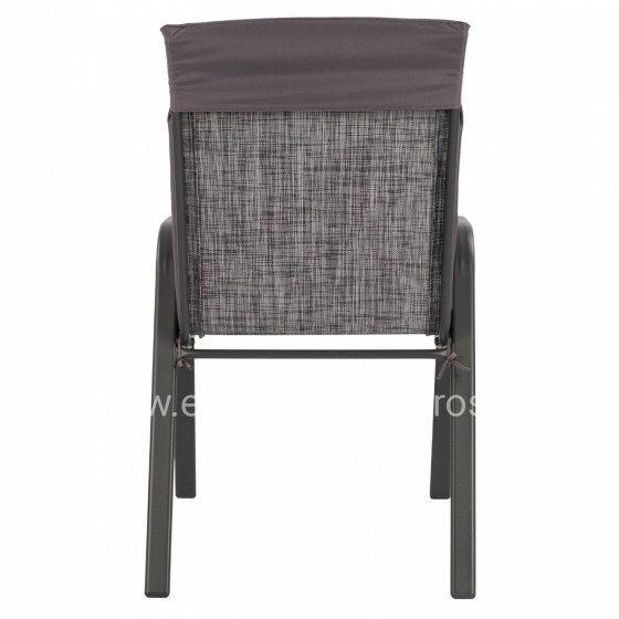 Armchair Leon Metallic grey withgrey pillow HM10573.01 54x70x93 cm.