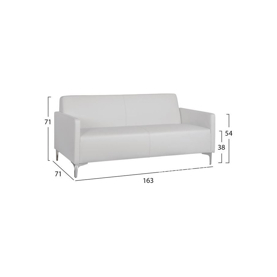 Set 2 pieces Sofa 3 & 2 seater Nellie HM11274.02 White color