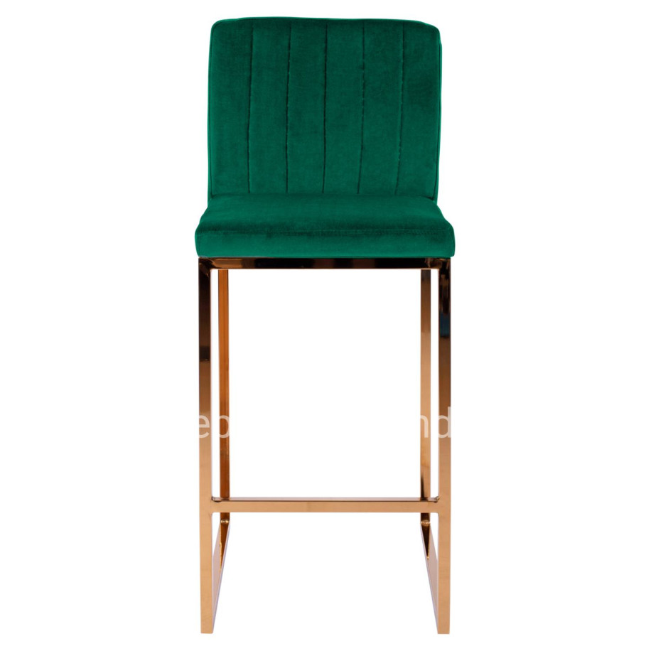 Bar Stool Piper Velvet Cypress & Gold Metallic Frame HM8525.03 40x49x96 cm
