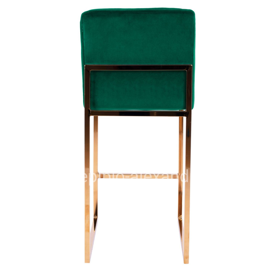 Bar Stool Piper Velvet Cypress & Gold Metallic Frame HM8525.03 40x49x96 cm